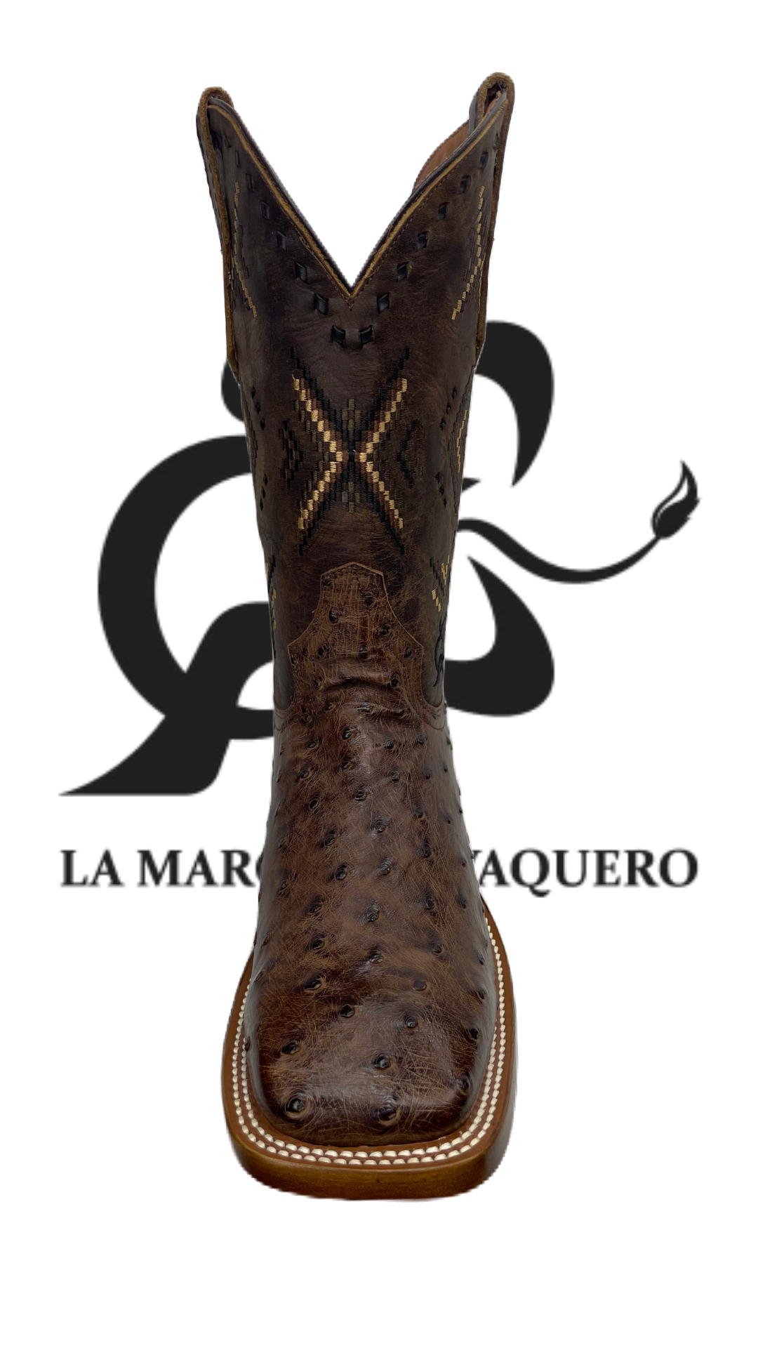 Botas de avestruz cafes sales