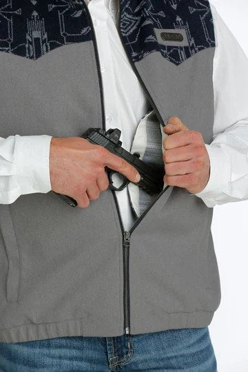 Chaleco de hombre marca cinch doble vista colores vino