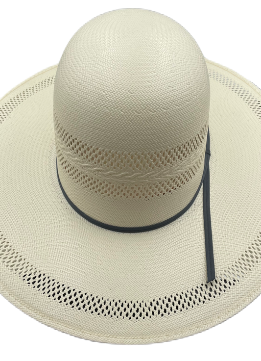 Sombrero open crown papel de arroz doble ronda