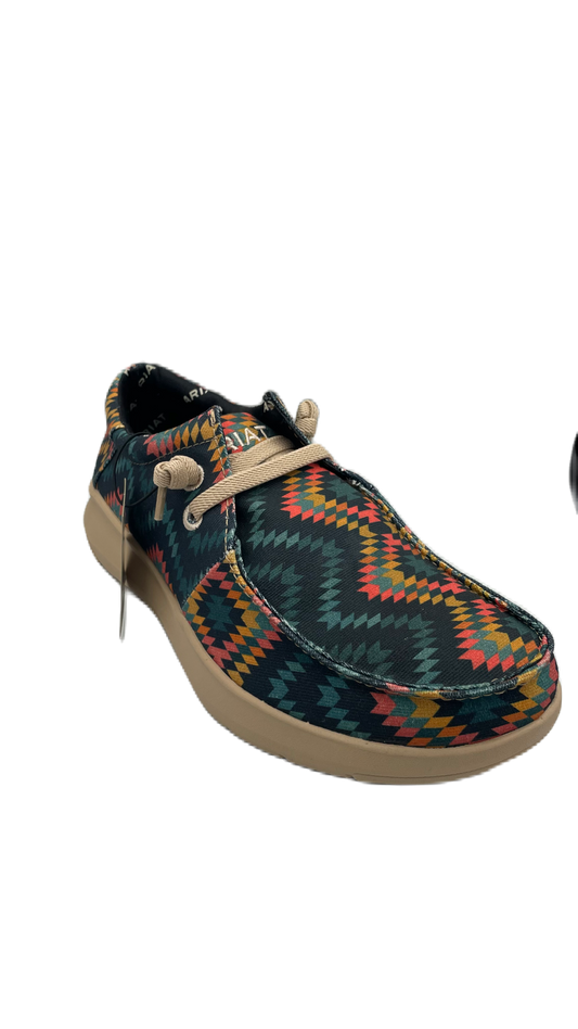 Zapato Ariat chimayo caballero con diseño azteca en colores