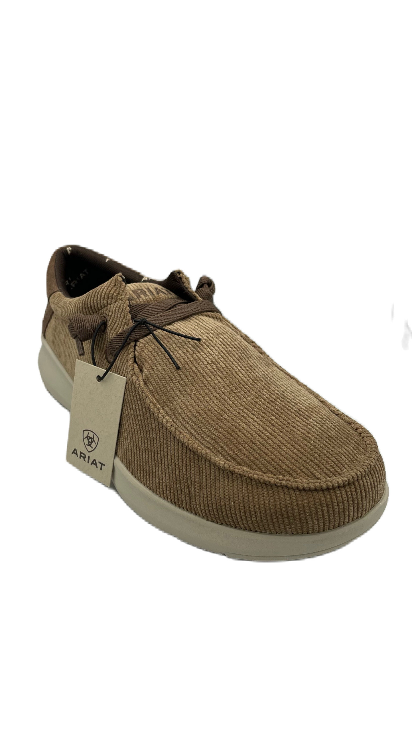 Zapato Ariat caballero tela de pana color arena