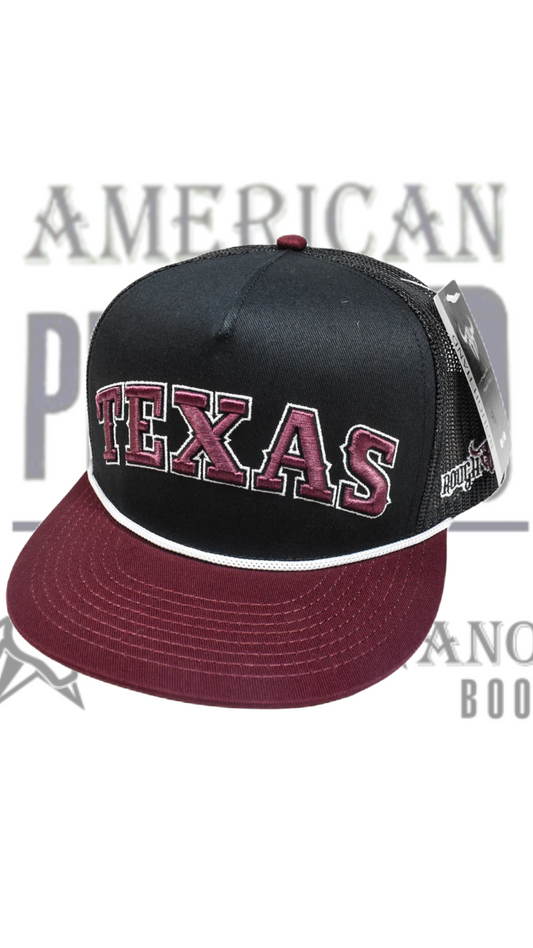 Gorra de camionero clásica de Rough Hand Brand vino Texas