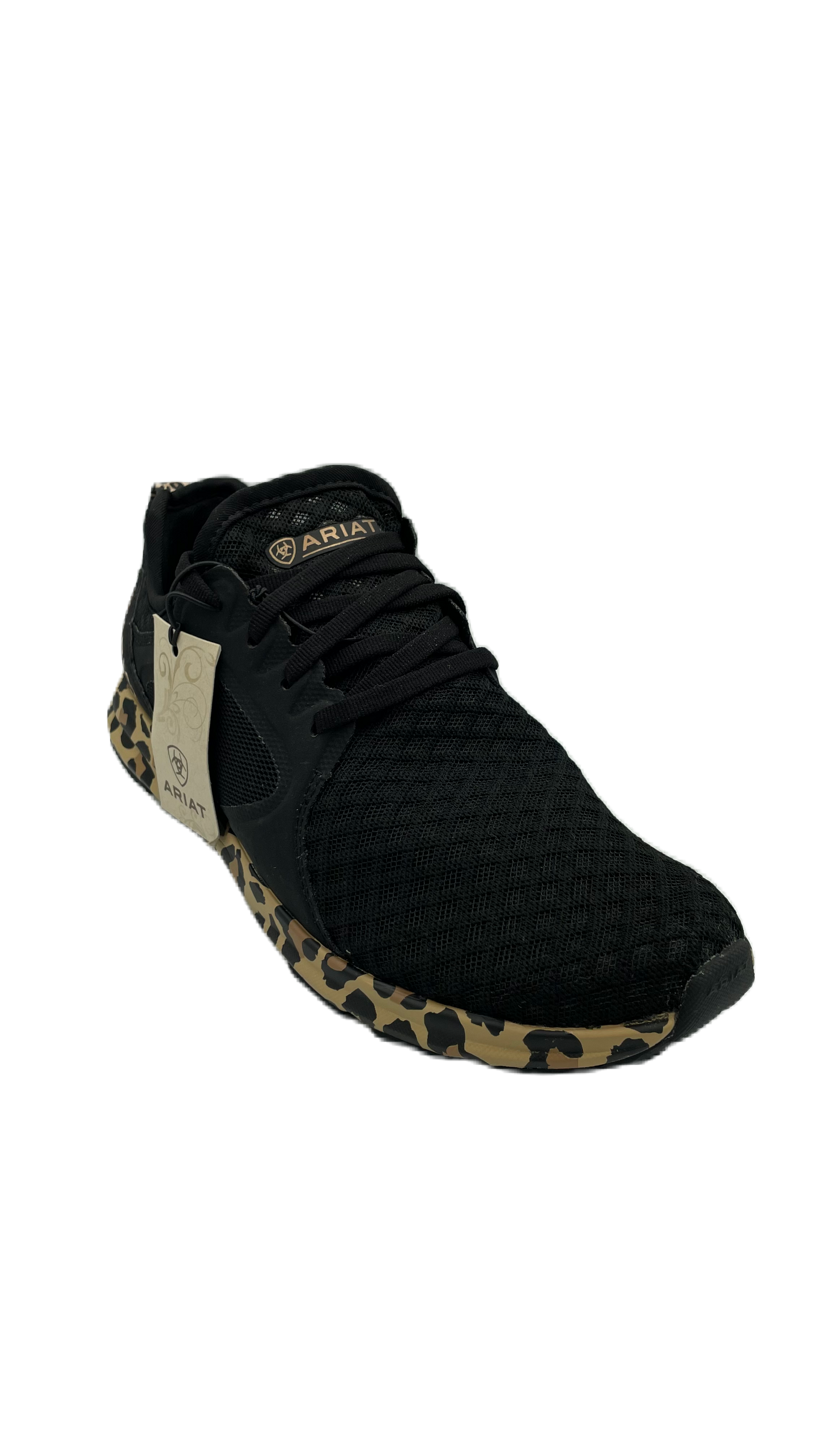 Tenis negro leopardo para dama marca Ariat