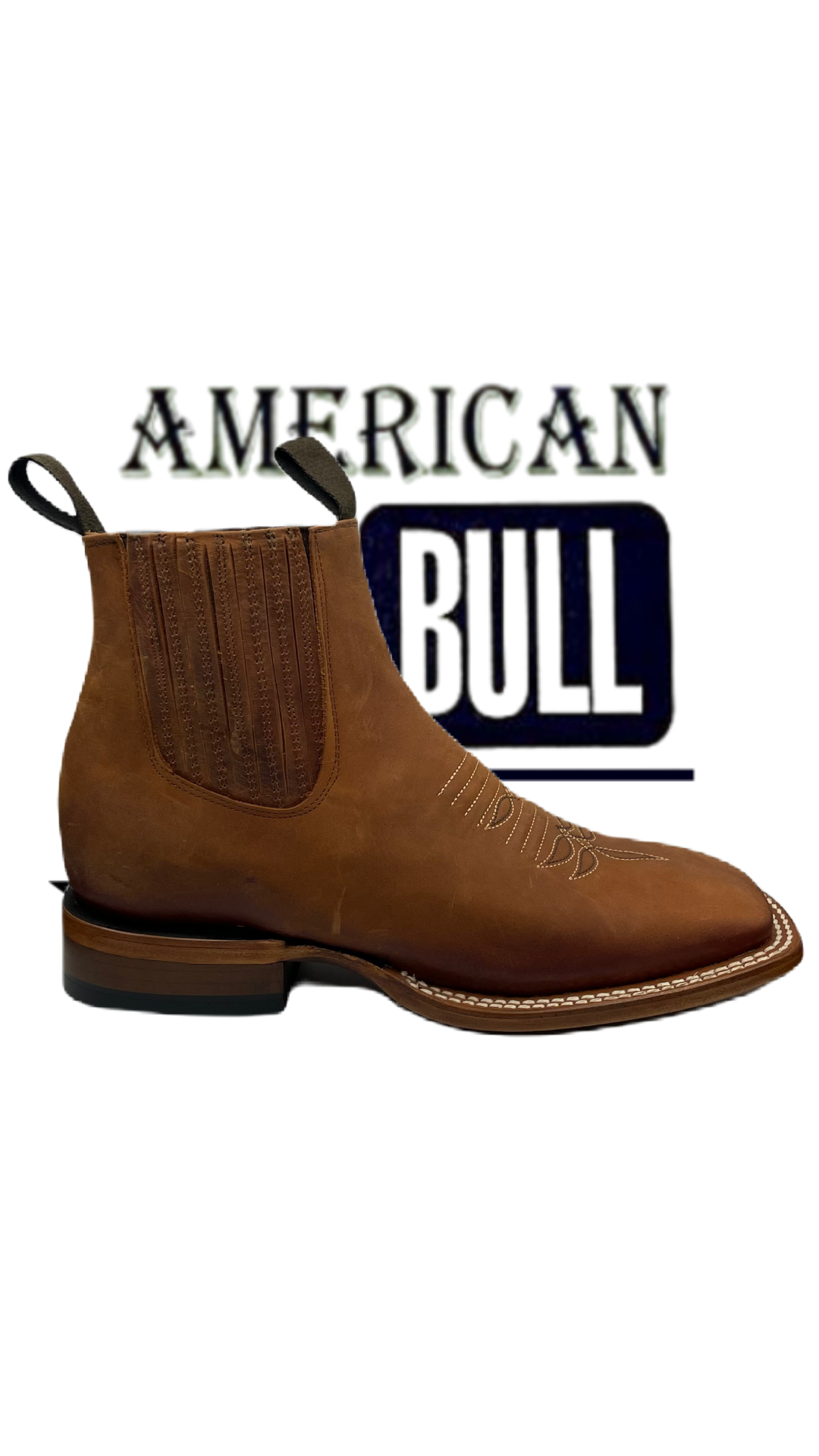 Botin de caballero res color miel