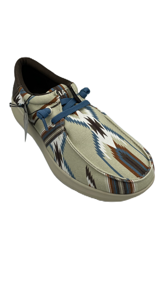 Zapato Ariat chimayo caballero con diseño azteca en colores claro