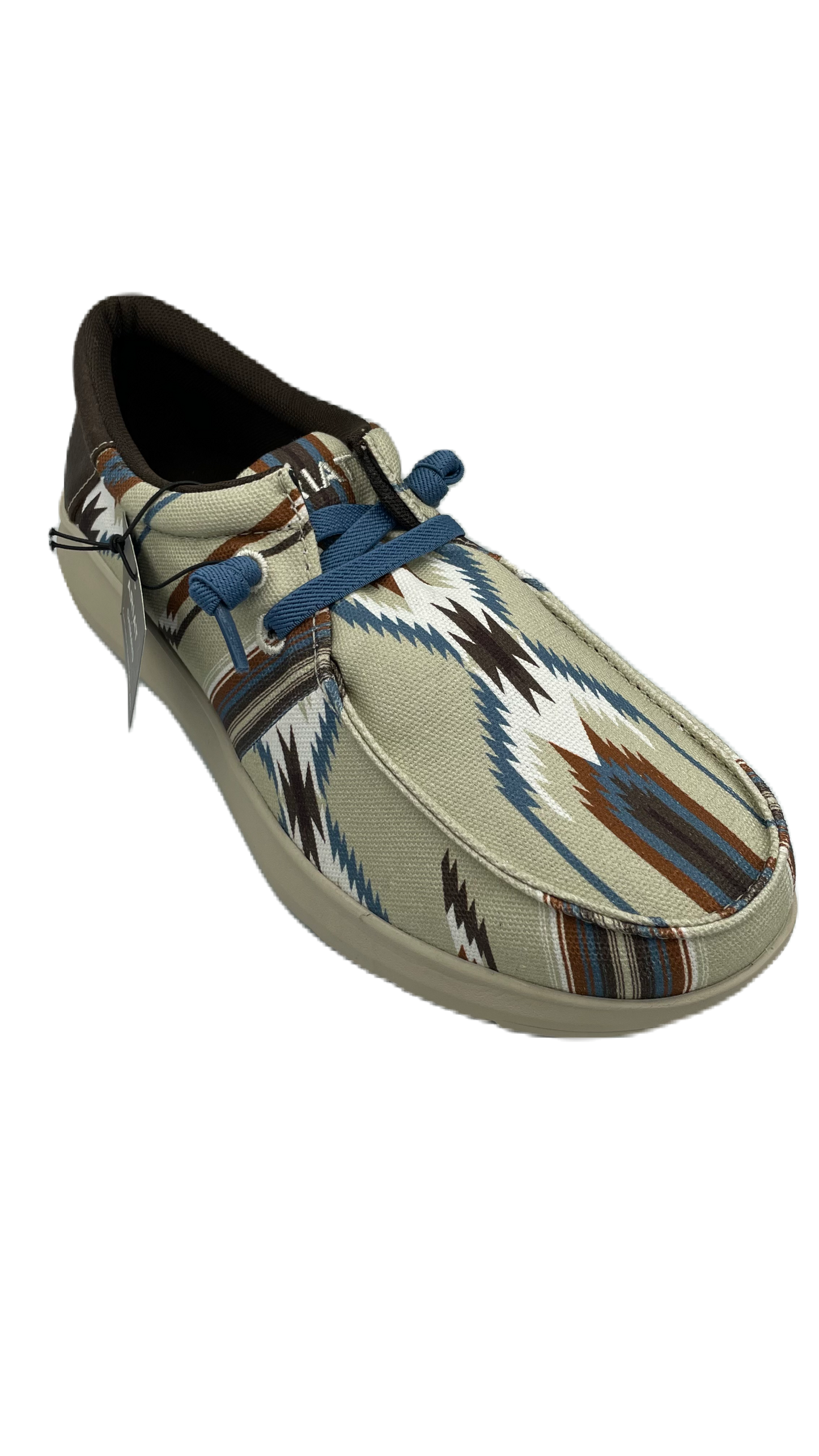Zapato Ariat chimayo caballero con diseño azteca en colores claro