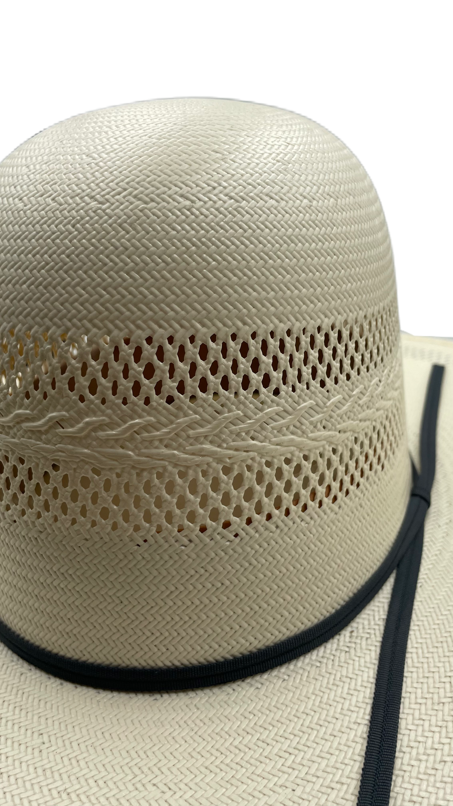 Sombrero open crown papel de arroz doble ronda