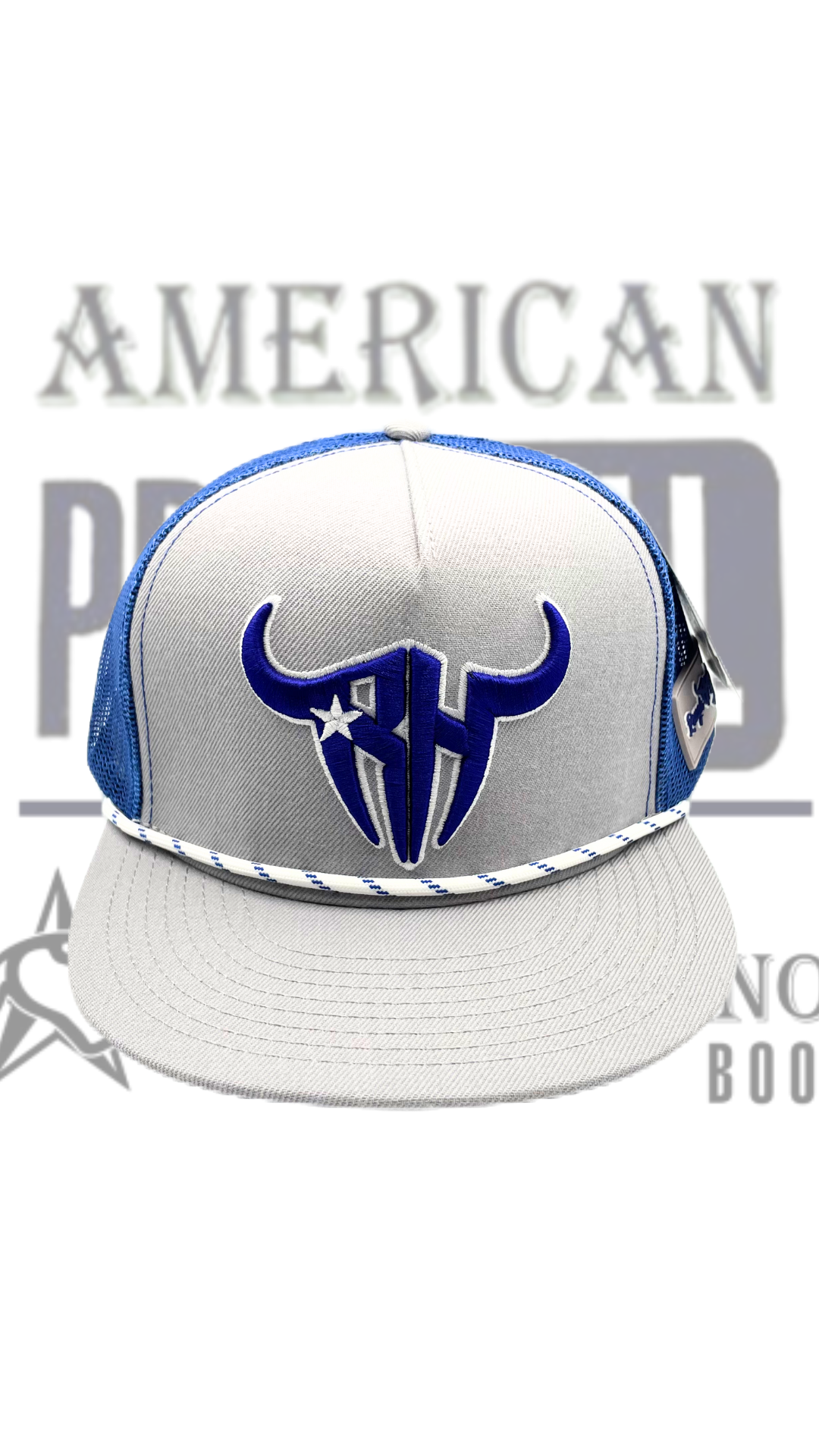Gorra de camionero clásica de Rough Hand Brand logo