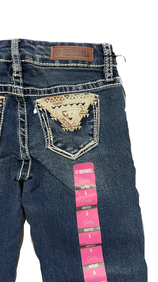 Pantalón Rock and roll denim para niña