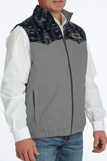 Chaleco de hombre marca cinch doble vista colores vino