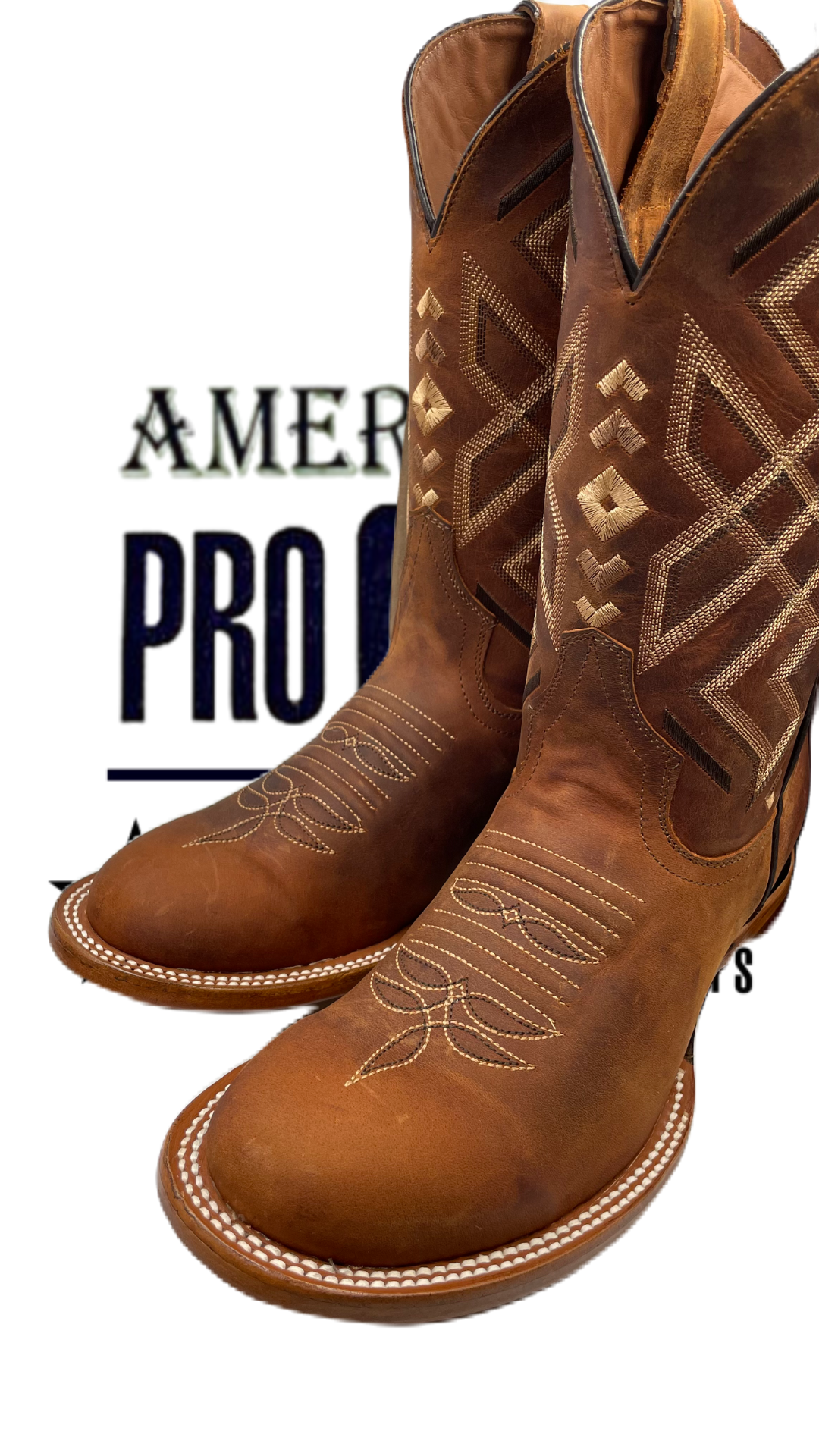 Bota de piel de res color miel para hombre