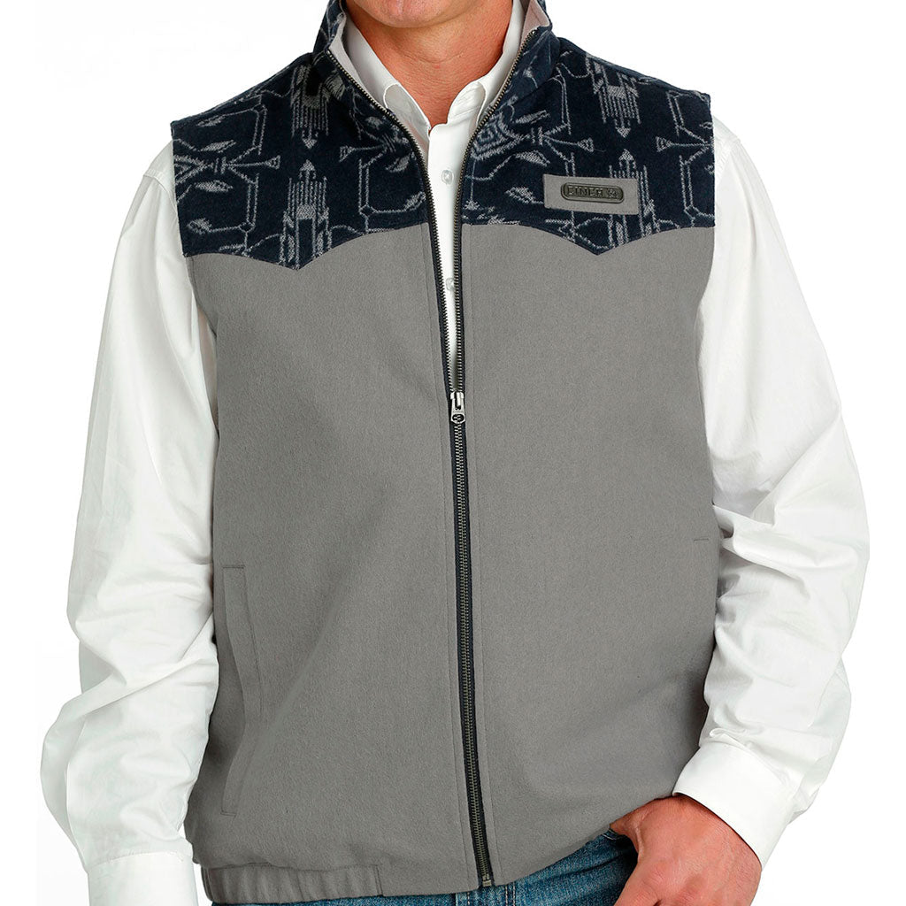 Chaleco de hombre marca cinch doble vista colores vino