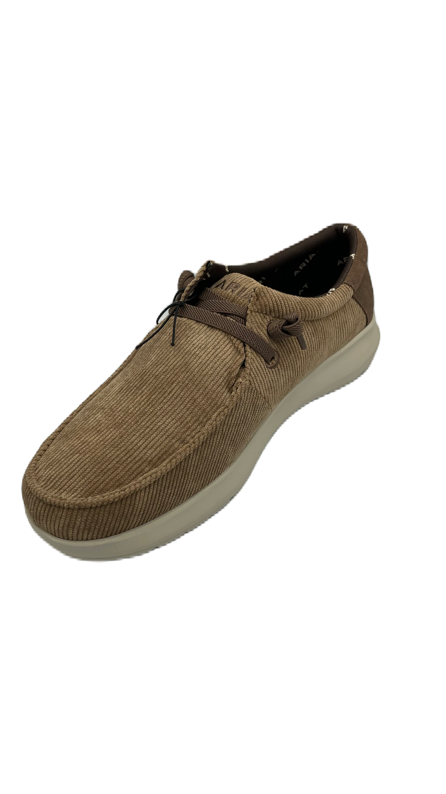 Zapato Ariat caballero tela de pana color arena