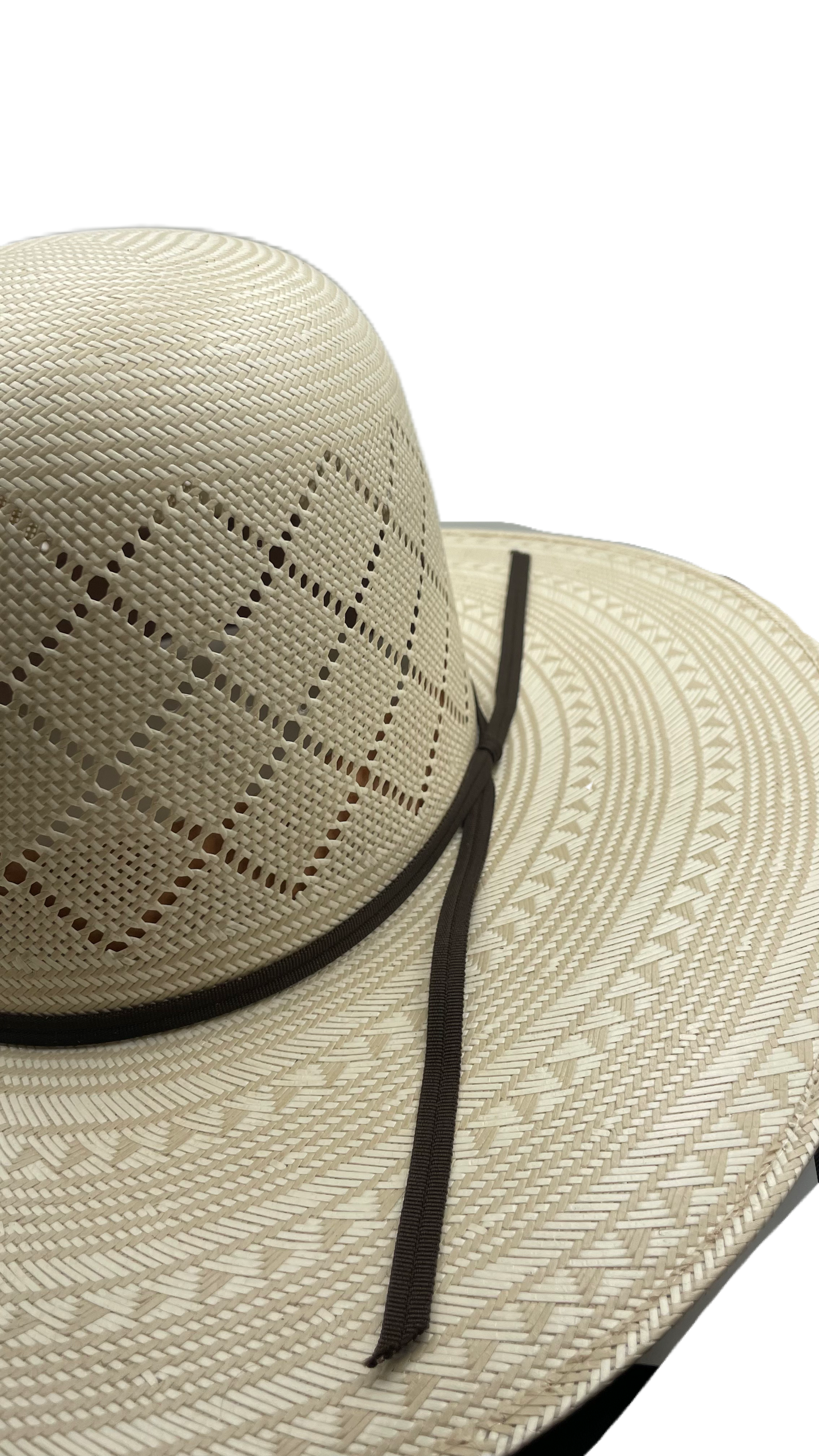 Sombrero open crown papel de arroz triángulo