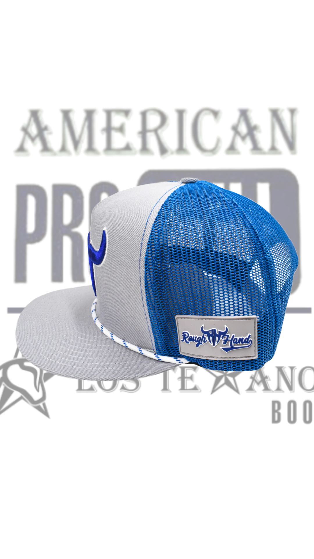 Gorra de camionero clásica de Rough Hand Brand logo