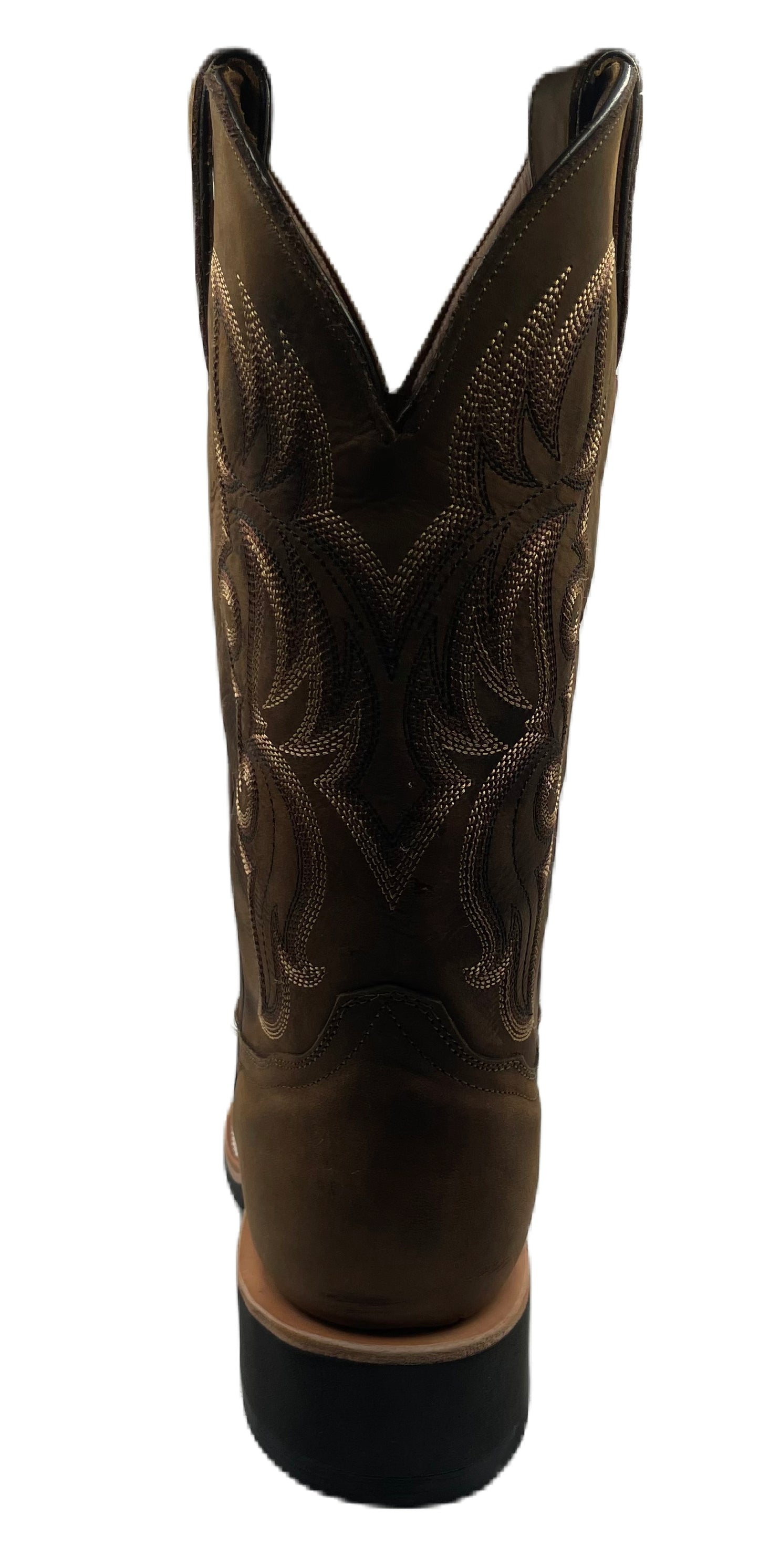 Bota piel de res café claro