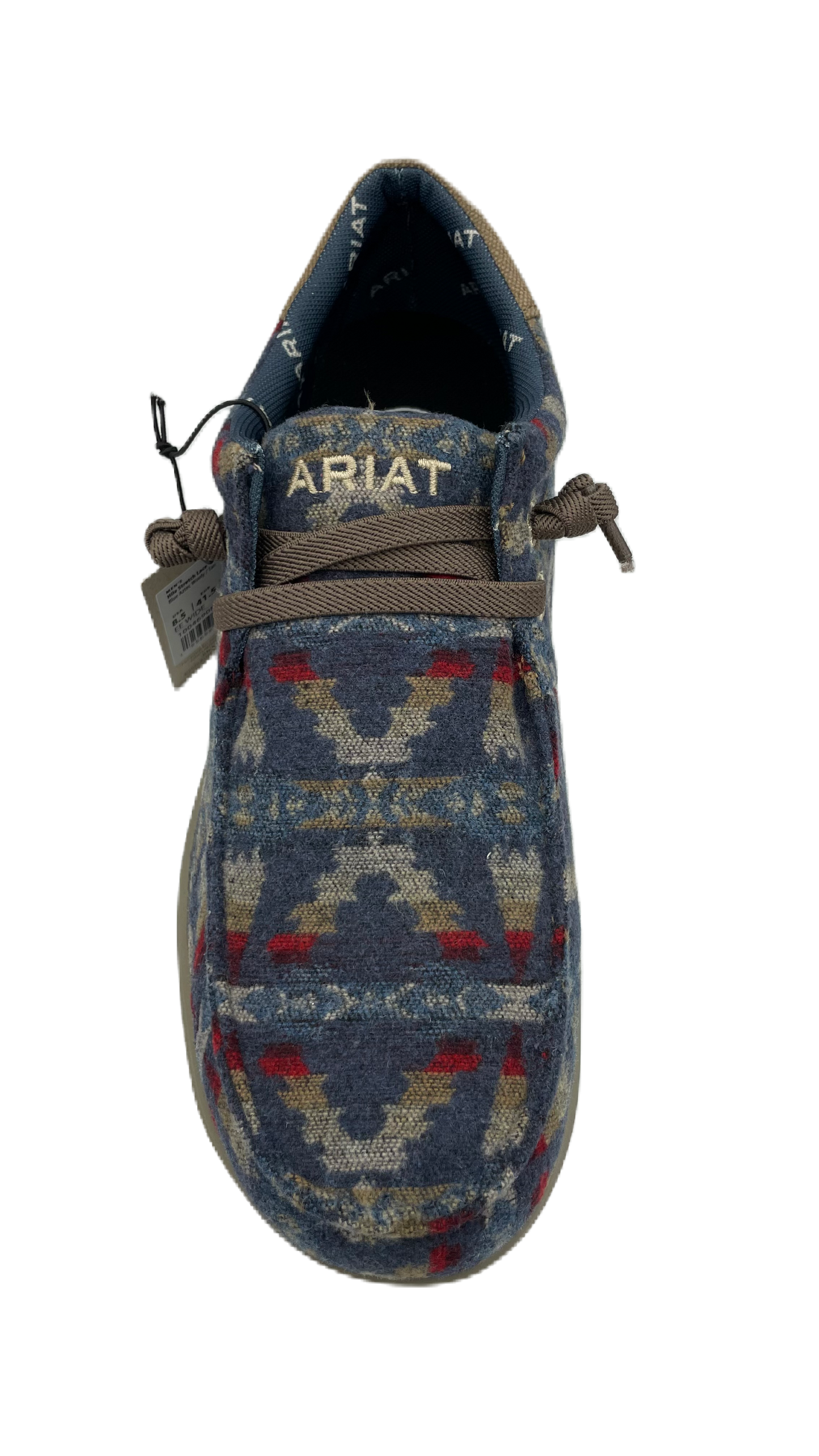 Zapato Ariat caballero con diseño azteca en azul y colores