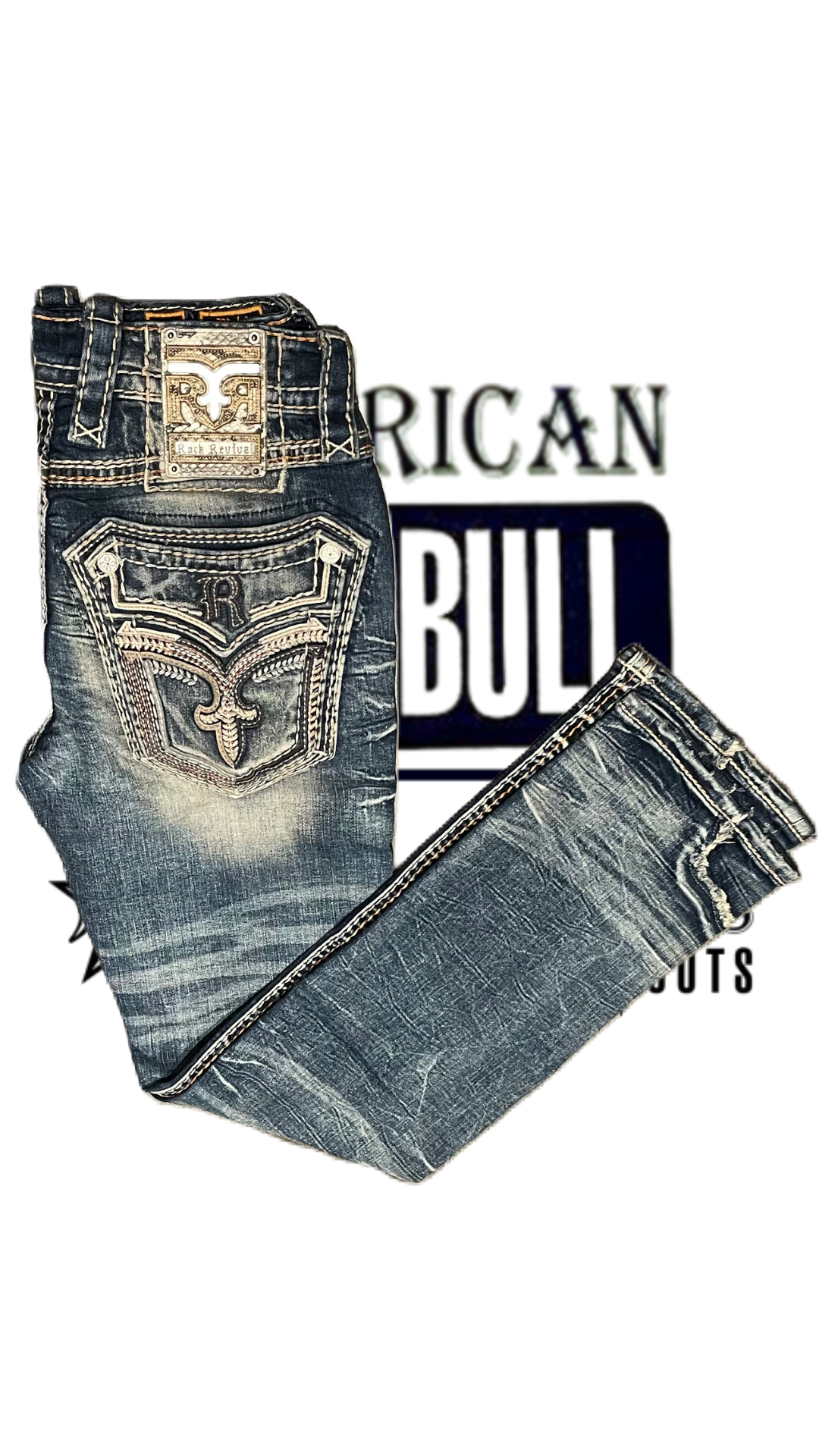 Pantalones rock revival de hombre precio discount