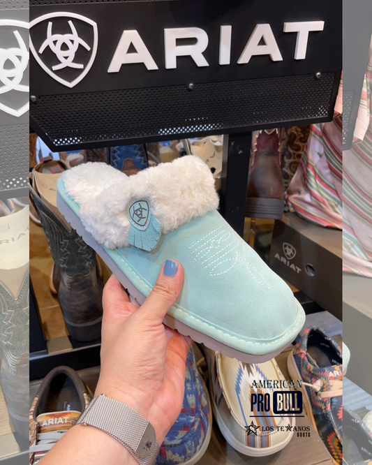 Pantufla Ariat Jackie Pony Menta