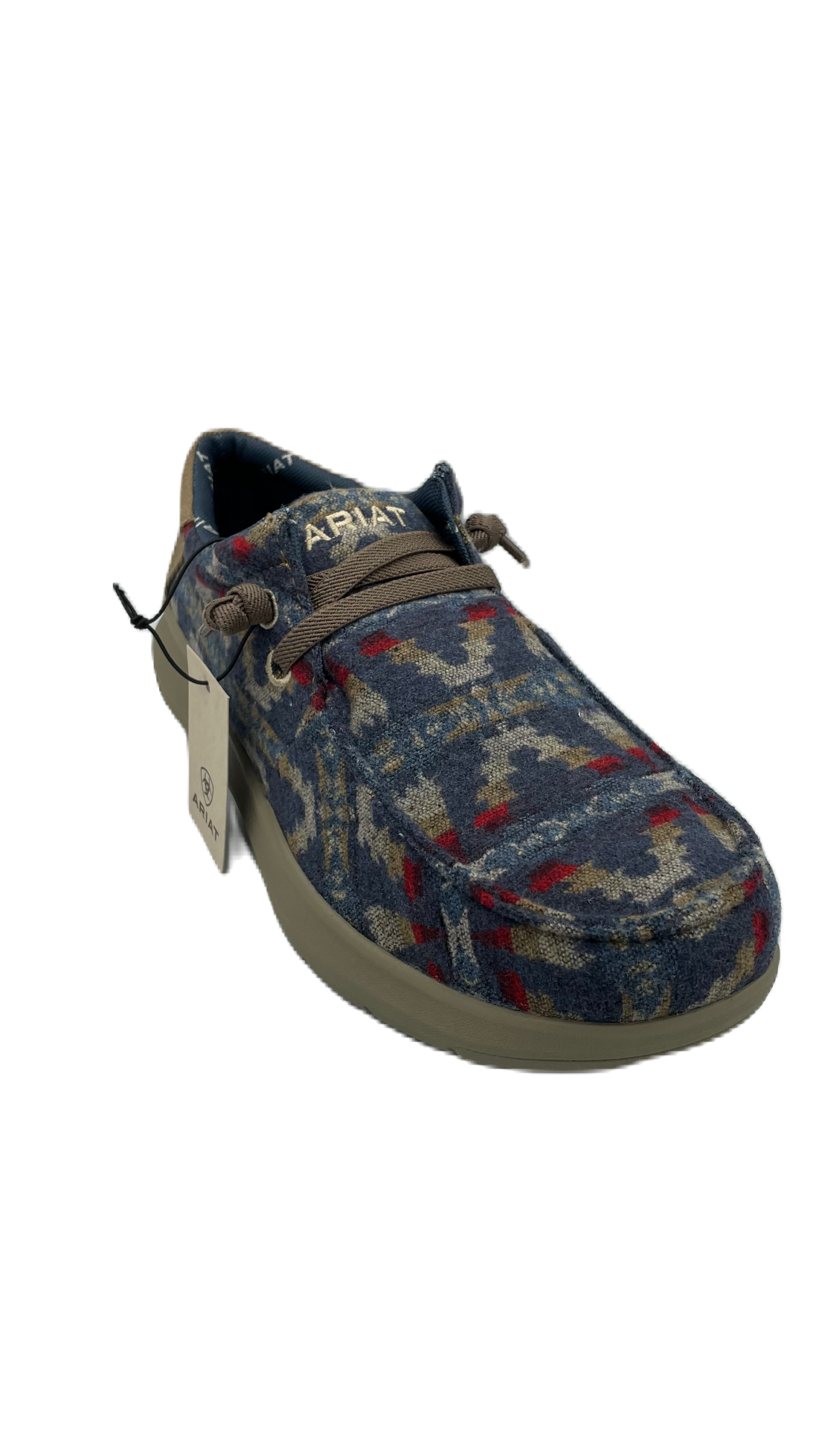 Zapato Ariat caballero con diseño azteca en azul y colores
