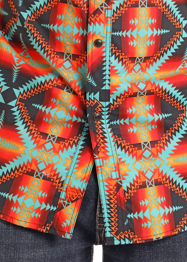 Camiza retro azteca orange ROCK AND ROLL