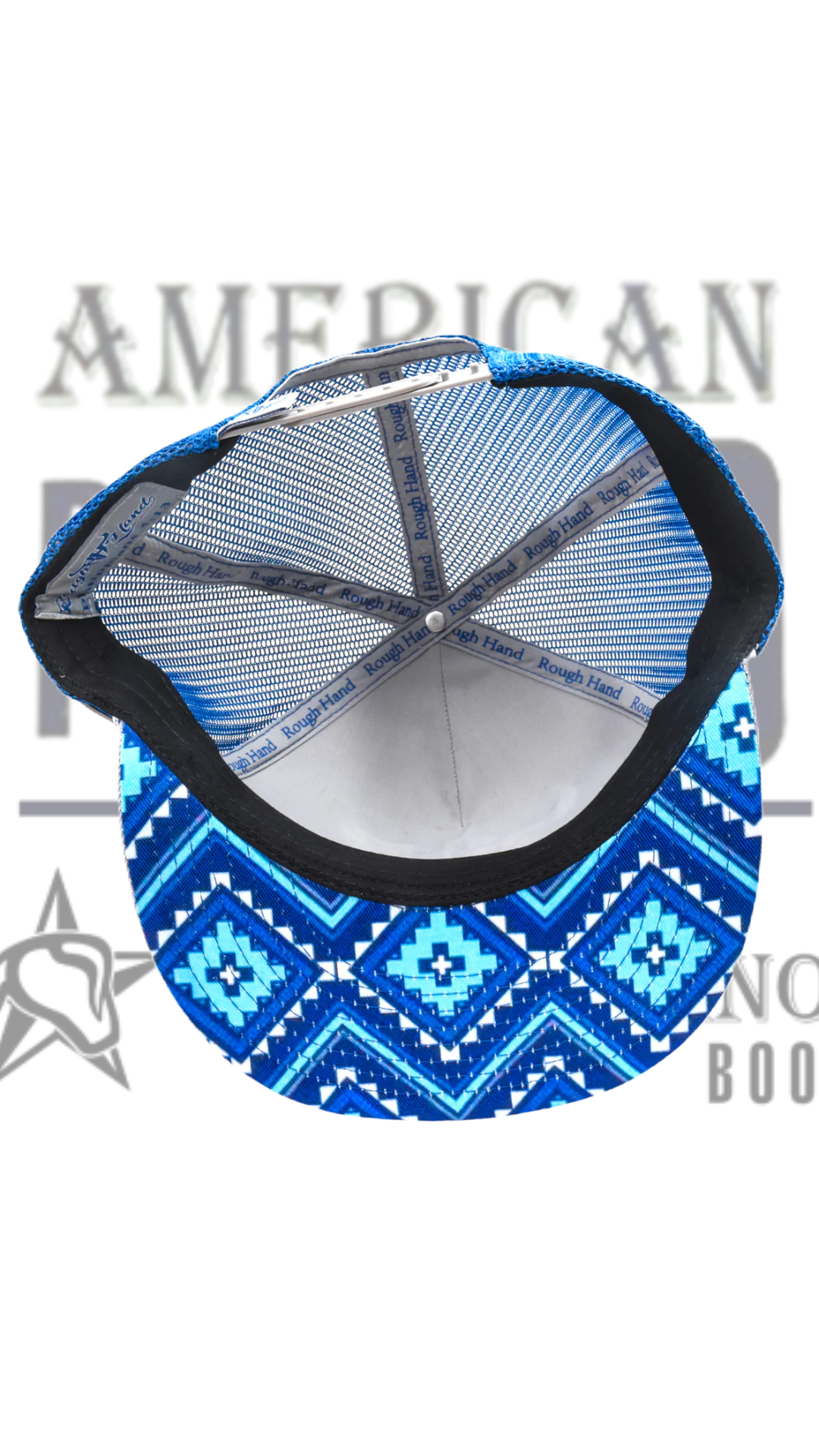 Gorra de camionero clásica de Rough Hand Brand logo