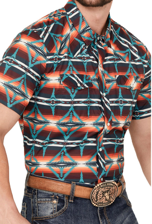 Camisa mamga corta de hombre rock and roll colores