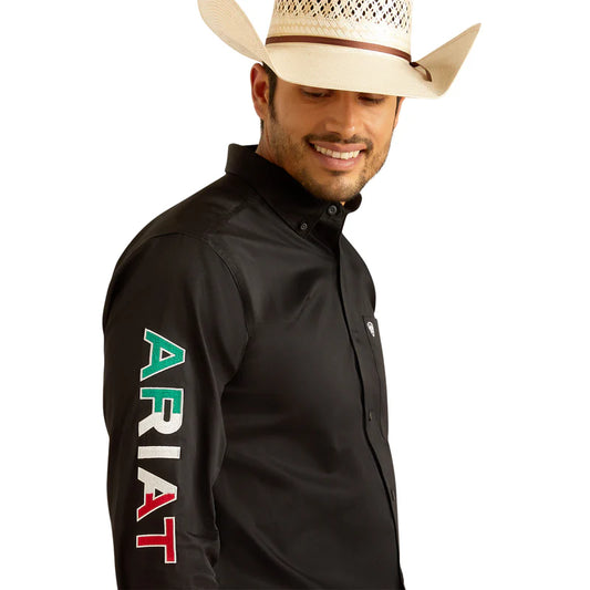 Camisa TEAM MEX ARIAT NEGRO