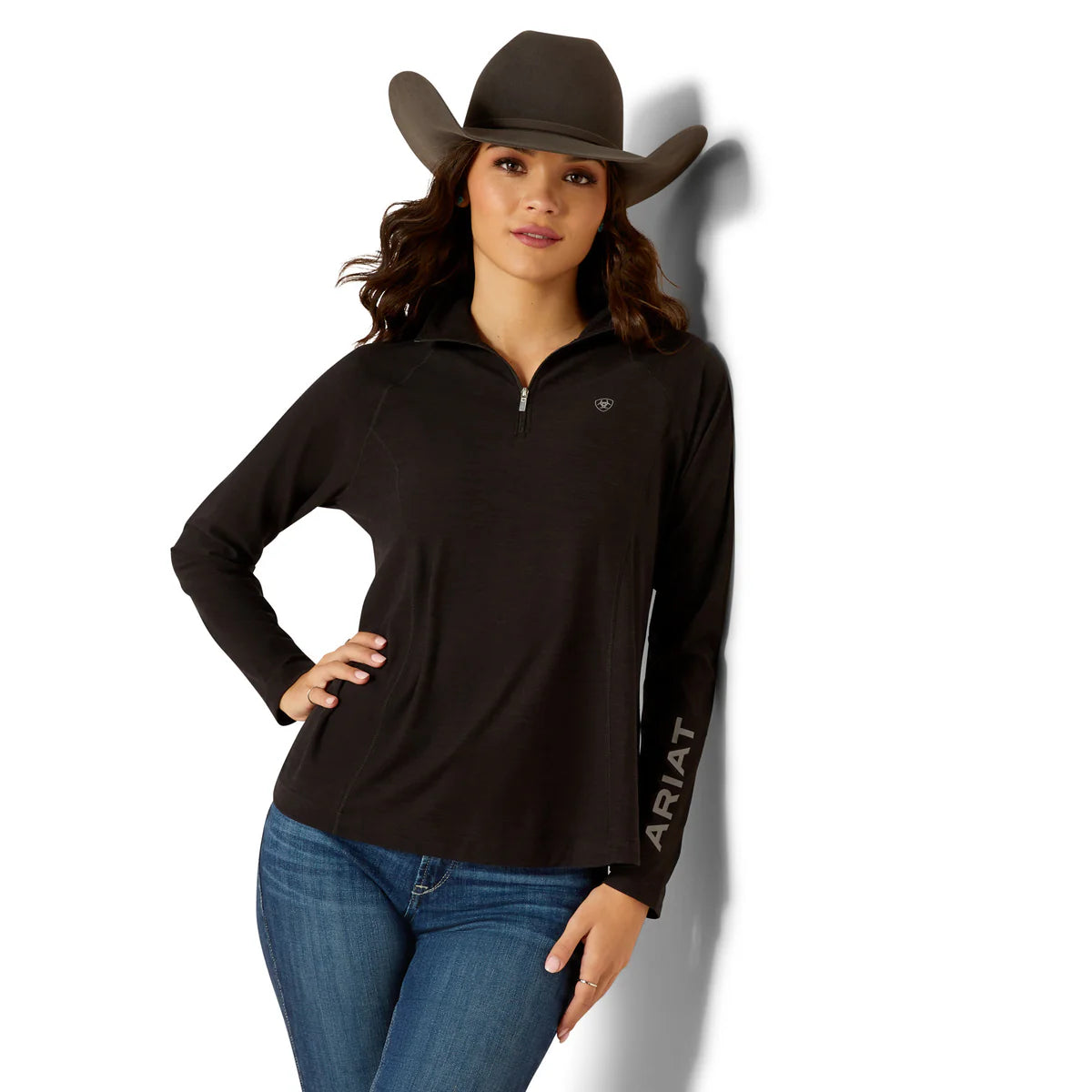 JERSEY MUJER LOGO NEGRO (10052116)