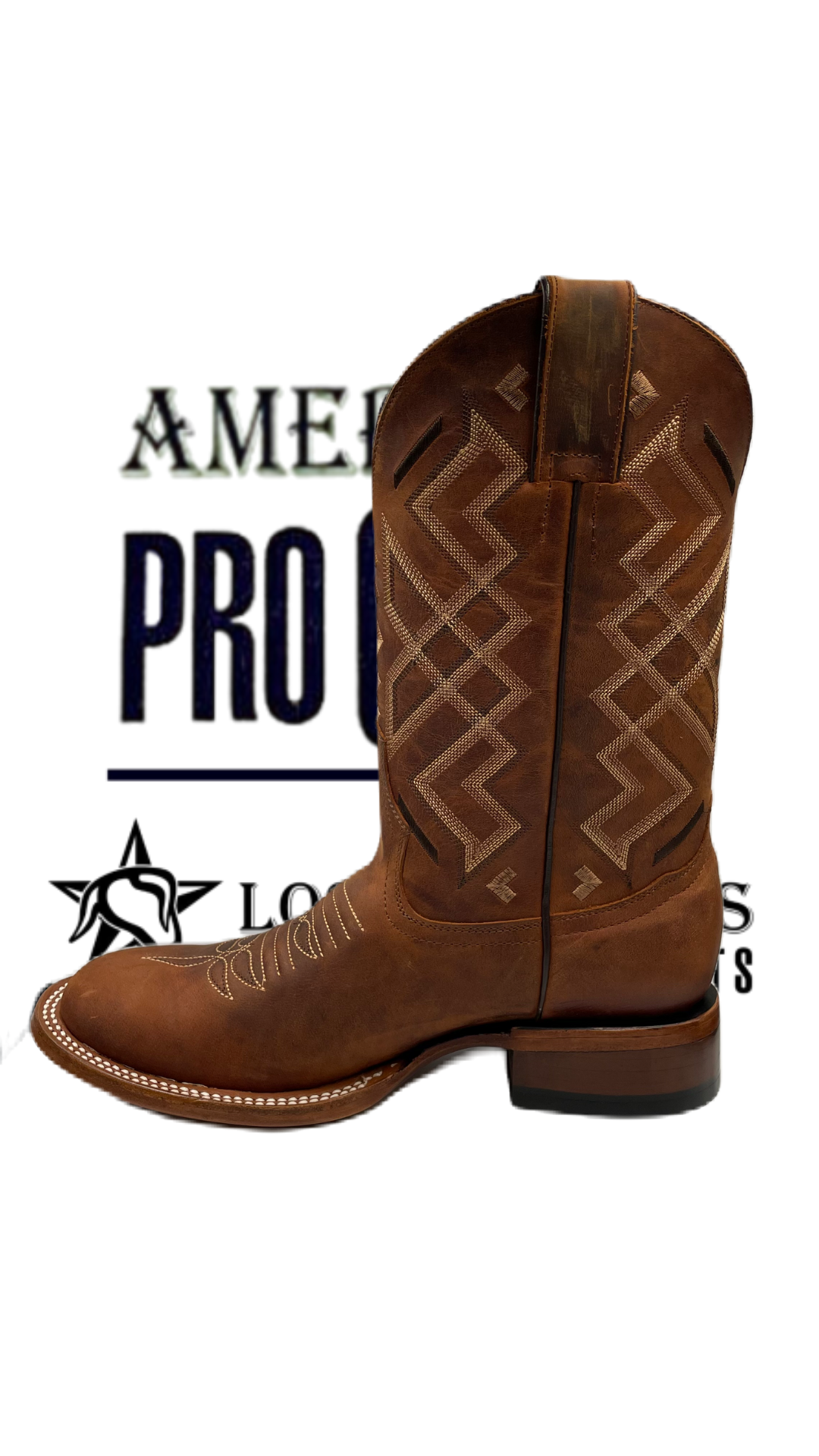 Bota de piel de res color miel para hombre