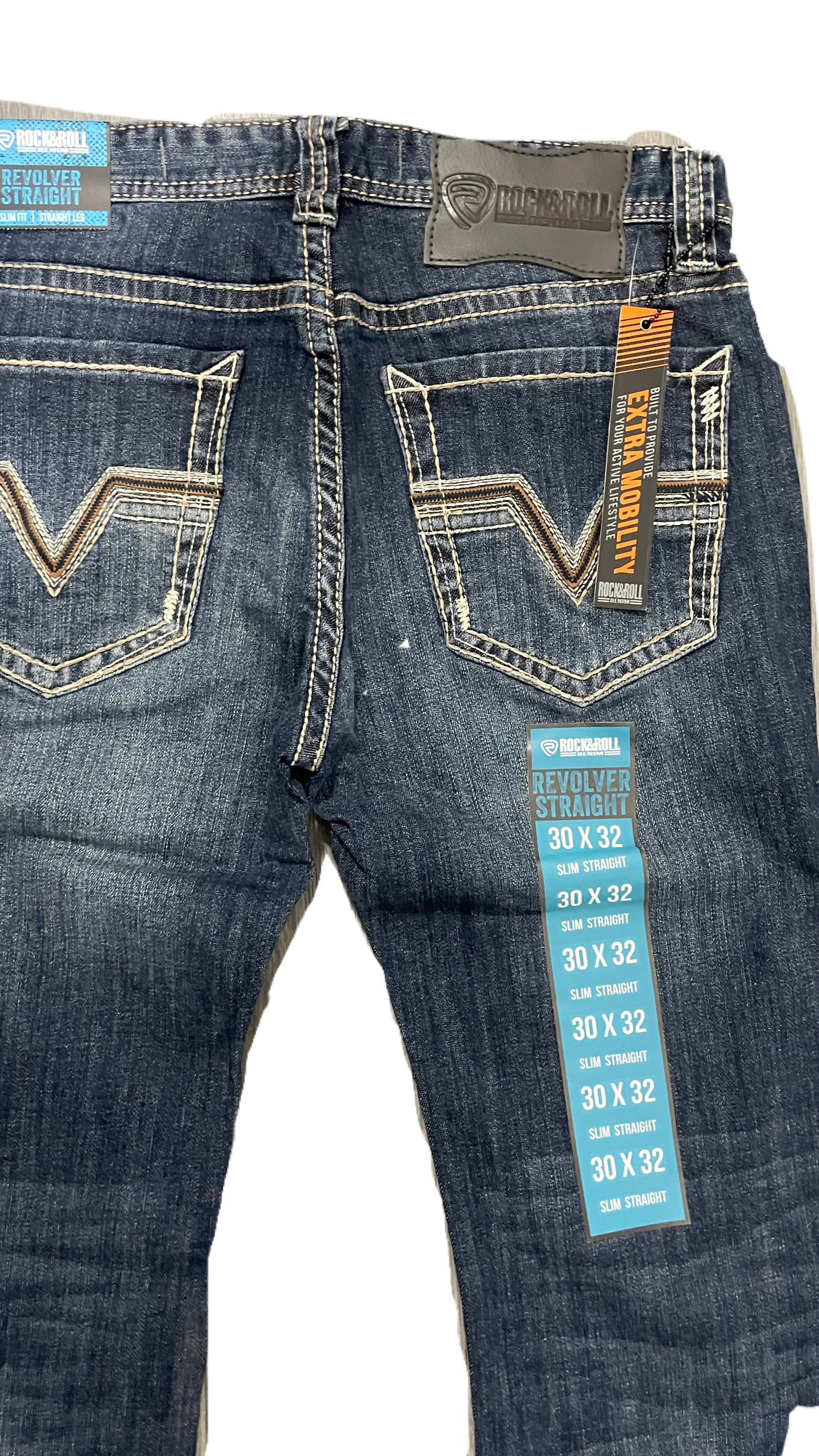 Pantalón Rock and roll denim etiqueta azul deslavado Jason