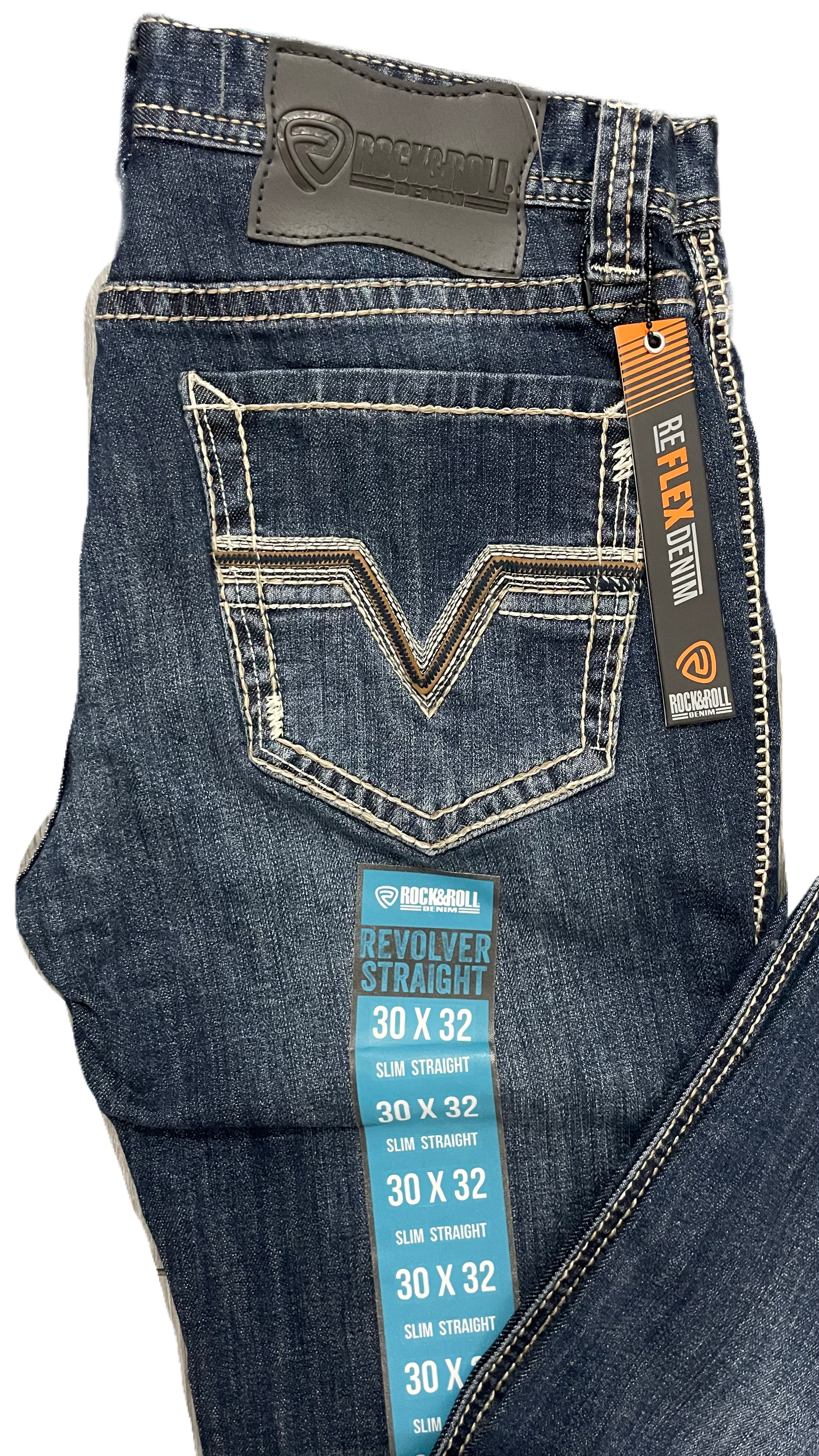 Pantalón Rock and roll denim etiqueta azul deslavado Jason