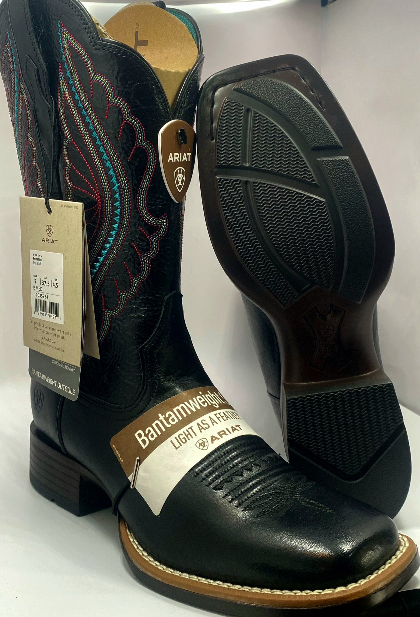 Bota Vaquera para dama PrimeTime True Black Ariat