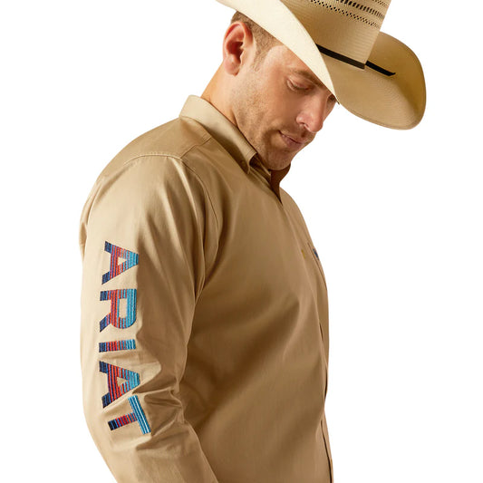 Camisa ARIAT LOGO RETRO  camel