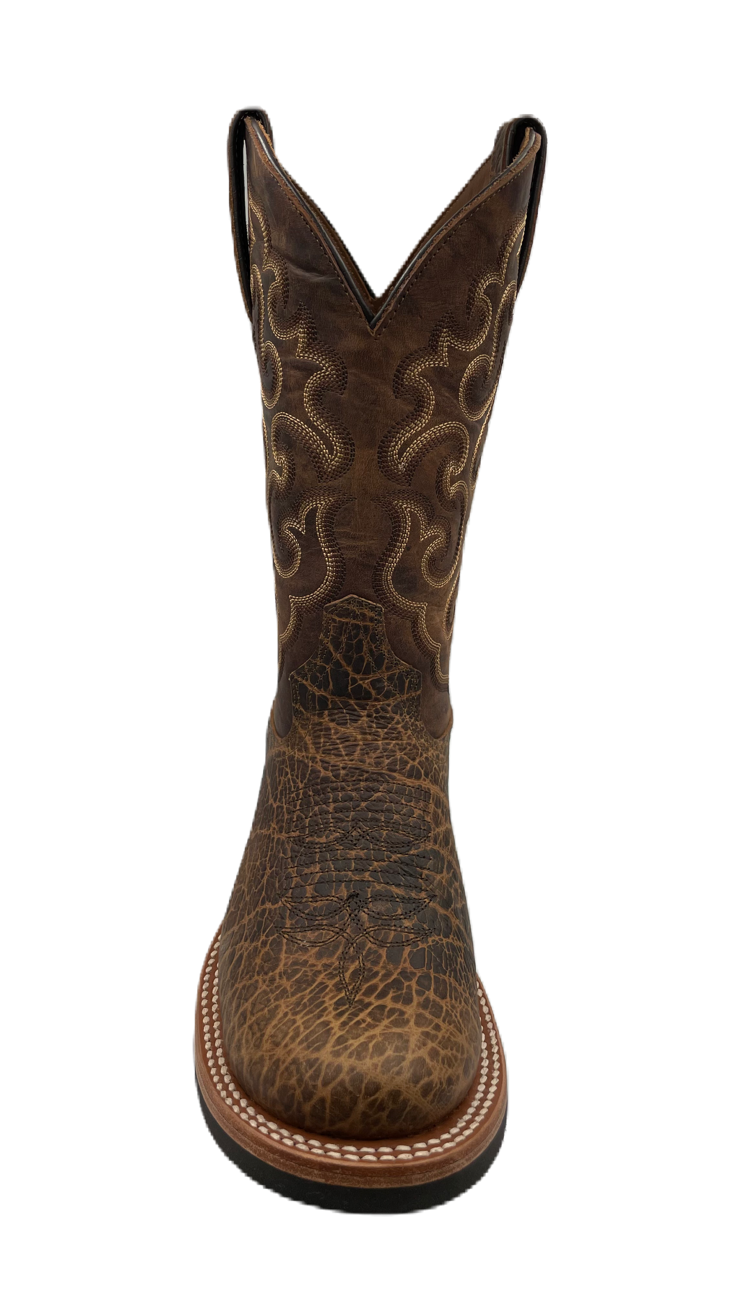 Bota vaquera para hombre piel de bisonte