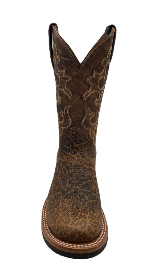 Bota vaquera para hombre piel de bisonte