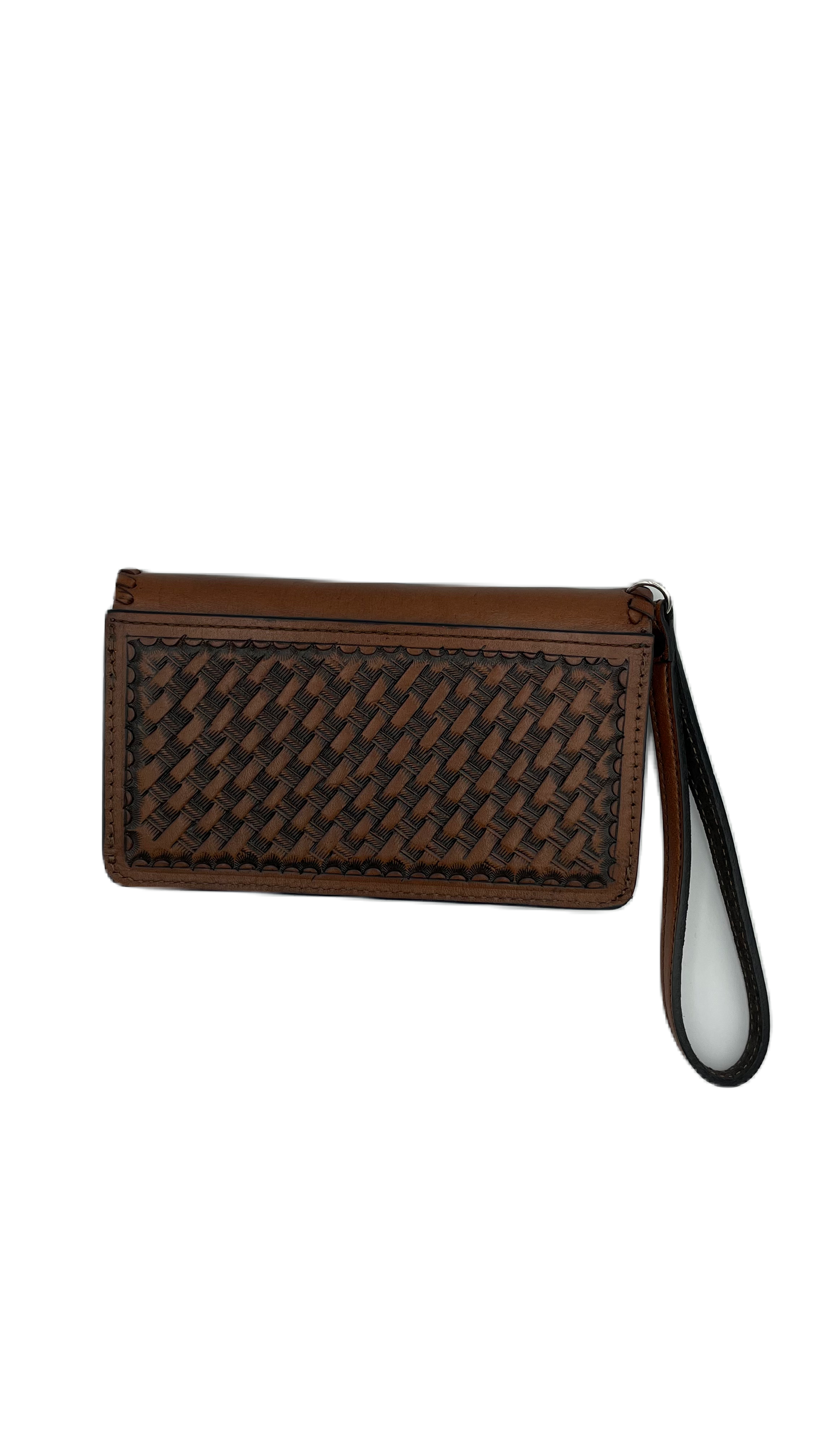 Cartera de piel cincelado a mano para dama