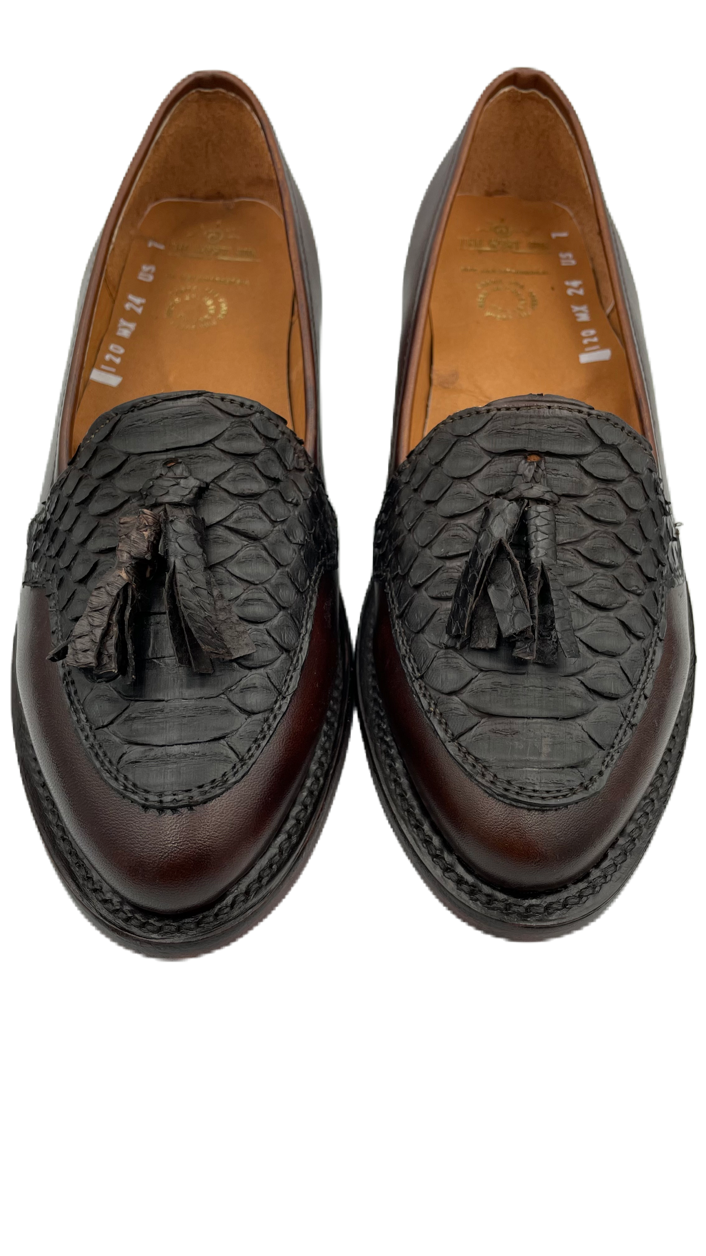 Mocasín para dama piel de pitón y res Tokio