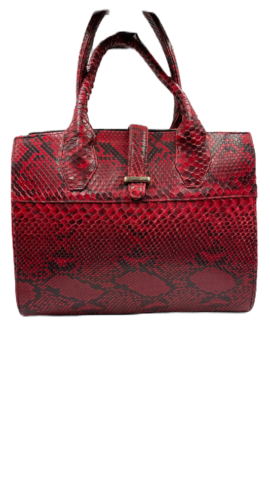 Bolsa de pitón color rojo