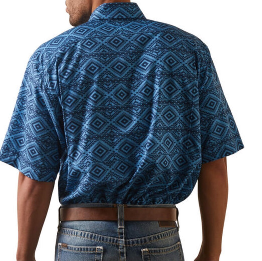 Camisa Ariat TEK traspirable para caballero color azul