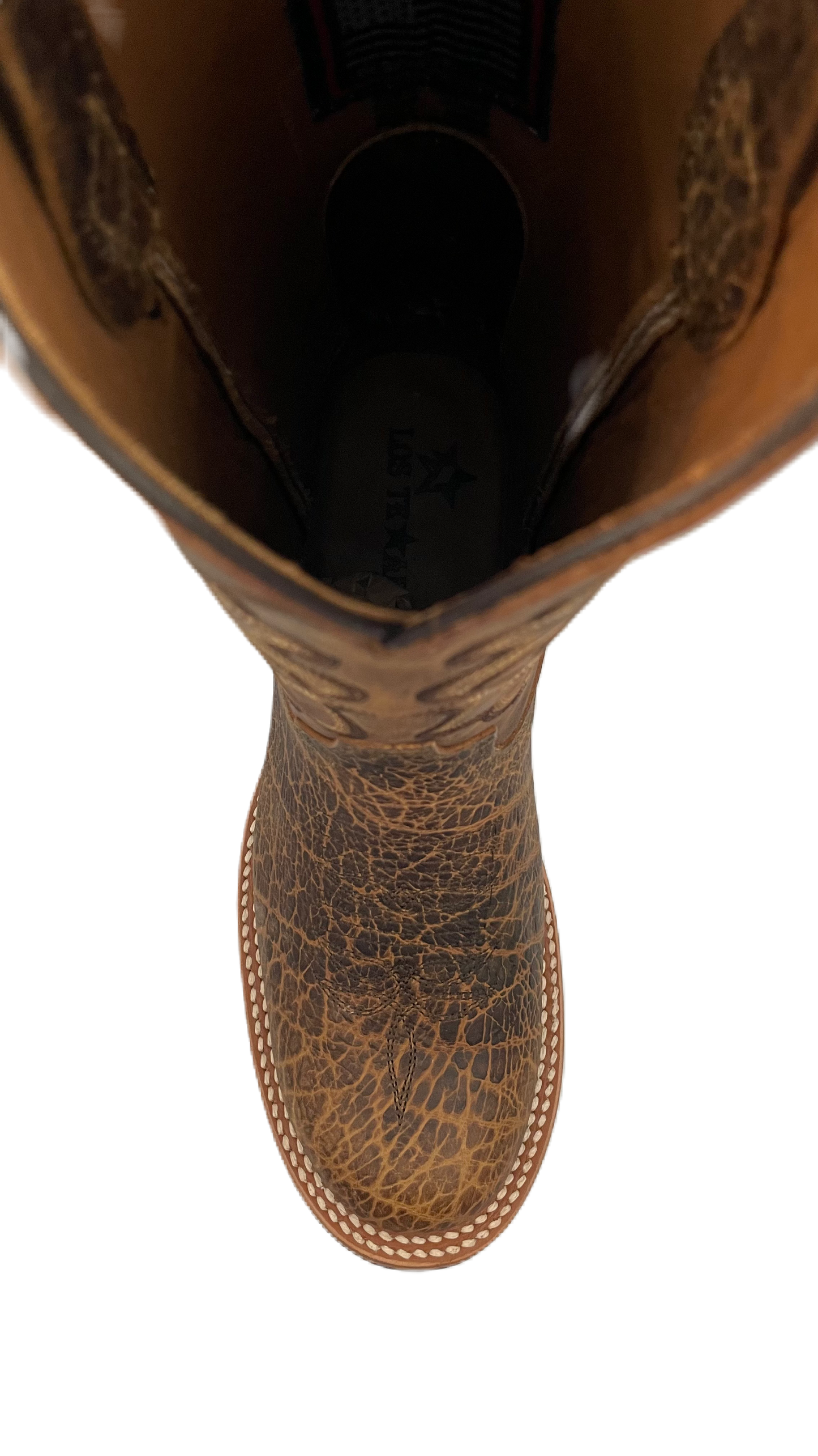 Bota vaquera para hombre piel de bisonte