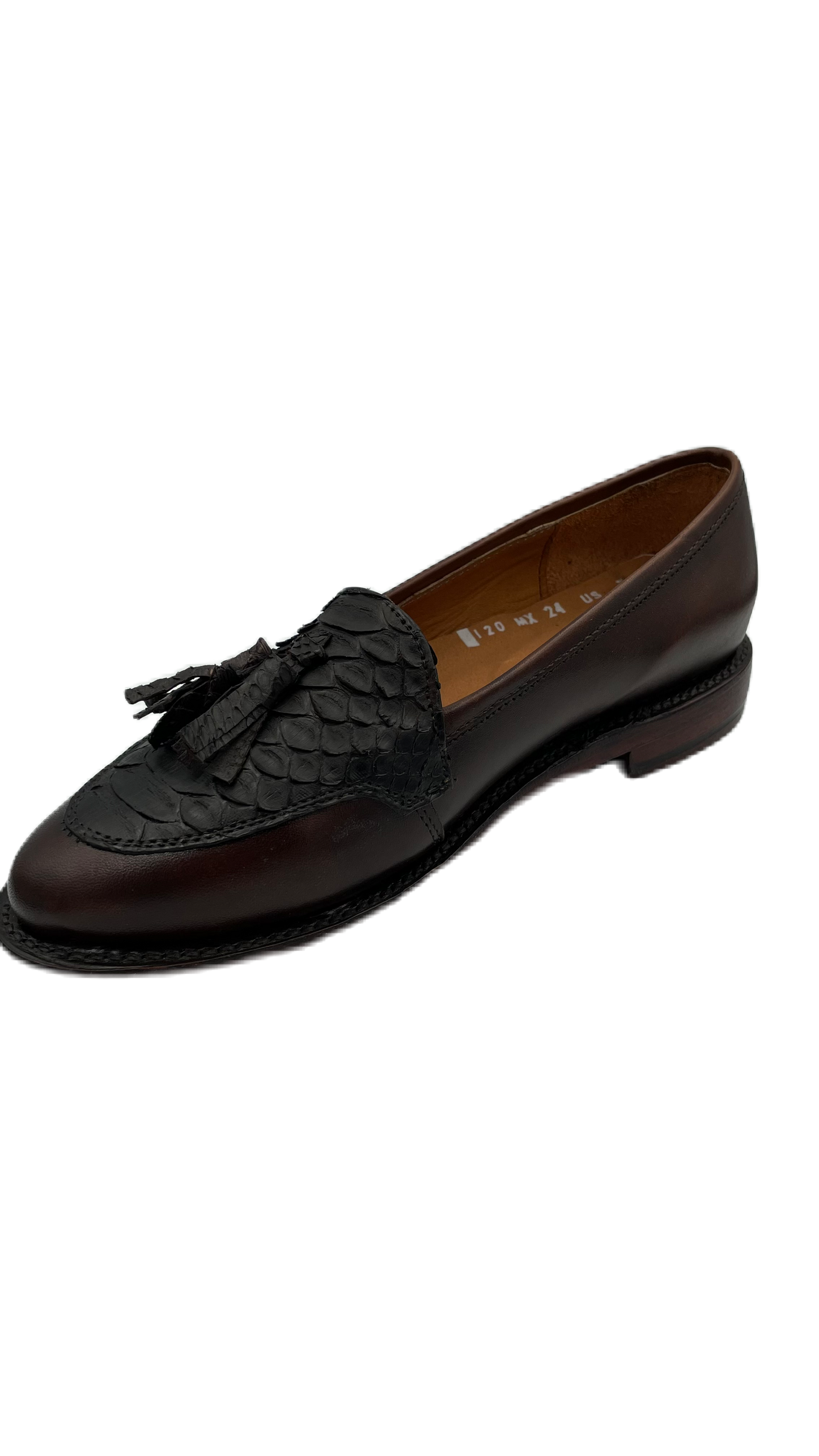 Mocasín para dama piel de pitón y res Tokio