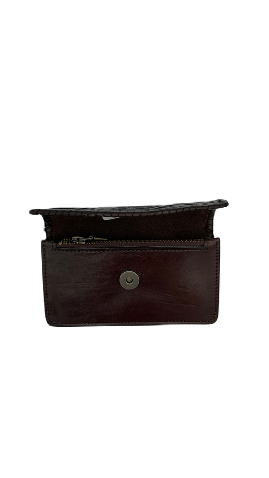 Cartera de piel cincelado a mano para dama
