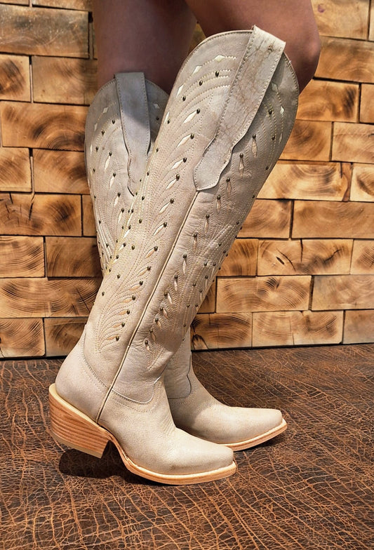 Bota mujer greta beige