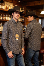 Cargar imagen en el visor de la galería, Camisa geo negro