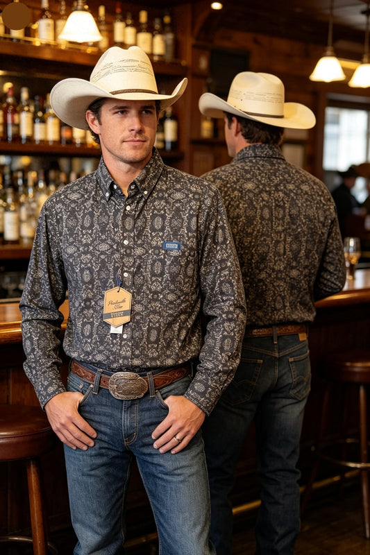 Camisa geo negro