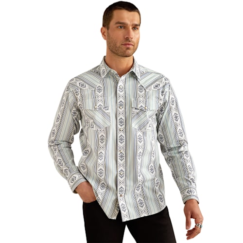 Camiza ARIAT azul,gris