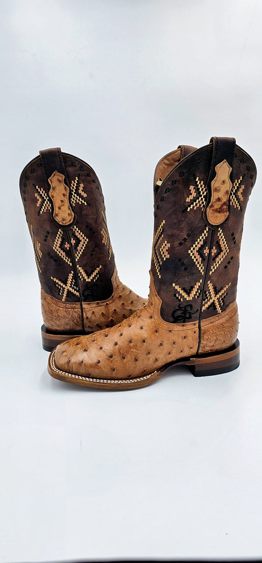 Bota vaquera hombre Avestruz [PRO881)