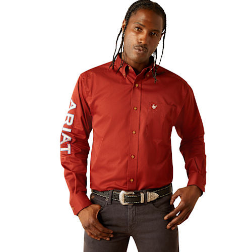Camisa ARIAT logo vino