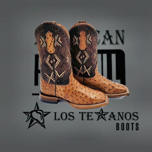 Bota vaquera hombre Avestruz [PRO881)